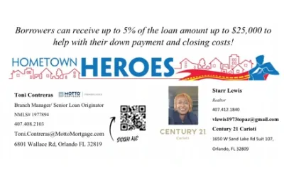 deal for No money down with Military ID with 620 credit score. 
VA Home Loan Approval & up to 5% of the loan amount up to $25000 to help with their down payment & closing costs. 